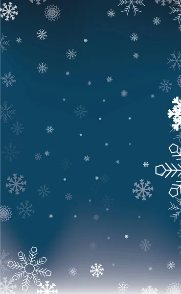 Abstract Blue Christmas Background Snowflakes — Stock Vector