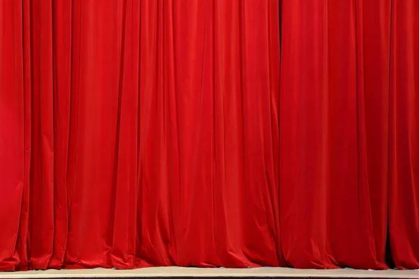 Part Red Curtain Theater Isolated Photo Great Use Background — Stock Photo, Image