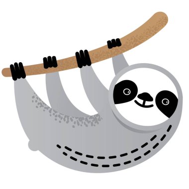 Sevimli vektör tembel ayı hayvan