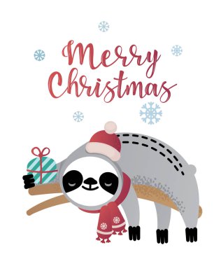 Bir fincan kahve ile sevimli vektör tembel ayı hayvan