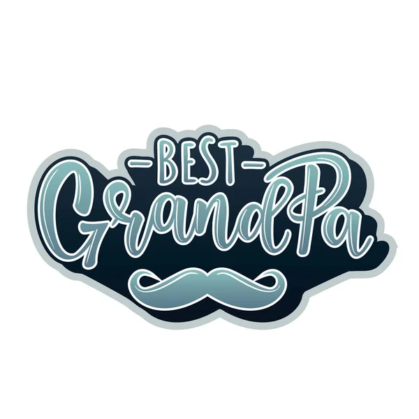 'En iyi büyükbaba poster harflerle'