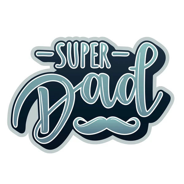 'Супер тато' написи плакат — стоковий вектор
