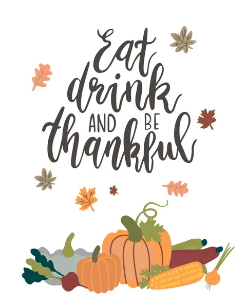 Vector illustration for Thanksgiving day — Stock Vector