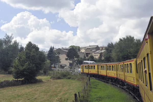 Latour Carol France Septembre 2018 Petit Train Jaune Des Pyrénées — Photo