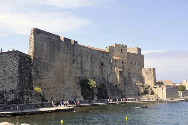 Collioure France September 2018 Collioure Its Royal Castle Sea Giving — Stock Photo, Image