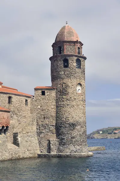 Tower Royal Castle Collioure Old Port — Stock Photo, Image