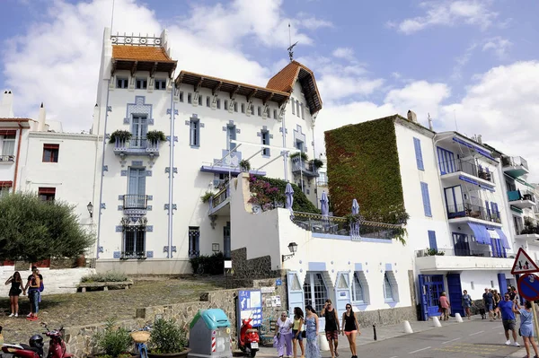 Cadaques Espanha Setembro 2018 Arquitetura Hotel Beira Mar Cadaques Aldeia — Fotografia de Stock