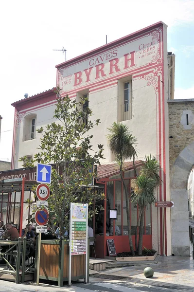 Thuir France September 2018 Old Entrance Facade Byrrh Factory Thuir — Stock Photo, Image