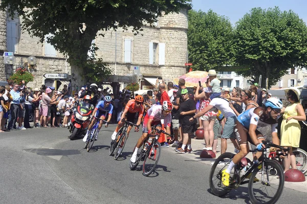 Pasaje de los ciclistas del Tour de Francia — Foto de Stock