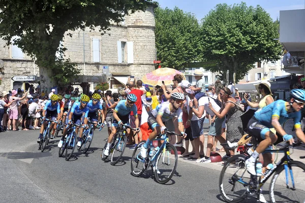 Pasaje de los ciclistas del Tour de Francia — Foto de Stock