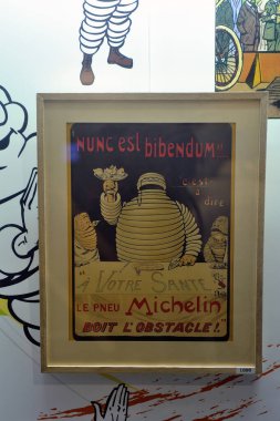 Bibendum 'un ilk Michelin reklamı.