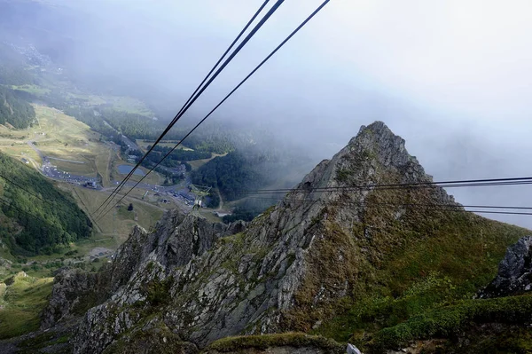 A táj a Puy de Sancy csúcsáról nézve — Stock Fotó