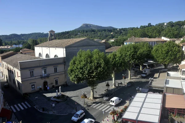 Uitzicht op Anduze vanaf de top van de klokkentoren — Stockfoto