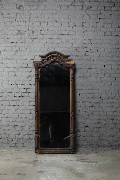 old mirror  on wall