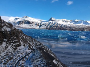 dron gelen İzlanda doğa