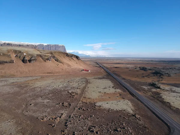 Islandská Příroda Dronu — Stock fotografie