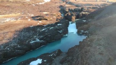dron gelen İzlanda doğa