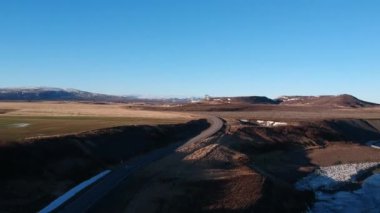 dron gelen İzlanda doğa