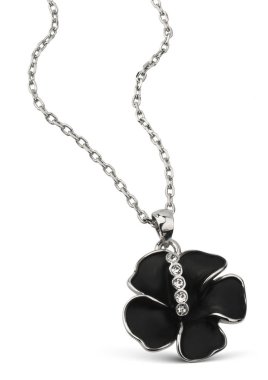 Takı Kolye zinciri çiçek şeklinde beyaz, clipp izole