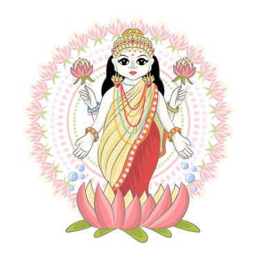 Hint tanrısı vektör Tanrıça ve tanrısal Idol Ganesha Hindistan illüstrasyon küme beyaz arka plan üzerinde izole Asya dindar din Hinduizm Tanrı katına