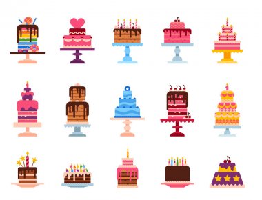 Düğün veya Doğum günü pasta kek ekmek lezzetli tatlı törenleri.