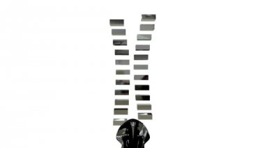 Metal fermuar. Kapalı ve açılış fermuar, 3d render animasyon