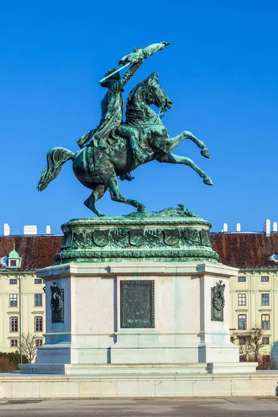 Monumento Archiduque Carlos Austria Viena — Foto de Stock