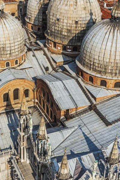 Blick Auf Die Markuskirche Venedig Vom Campanile San Marco — Stockfoto