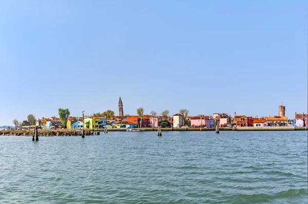 Panorama Burano Lagunie Wenecji — Zdjęcie stockowe