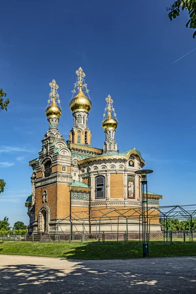 Rosyjski Kaplicy Hesji Darmstadt Darmstadt Hesja Niemcy — Zdjęcie stockowe