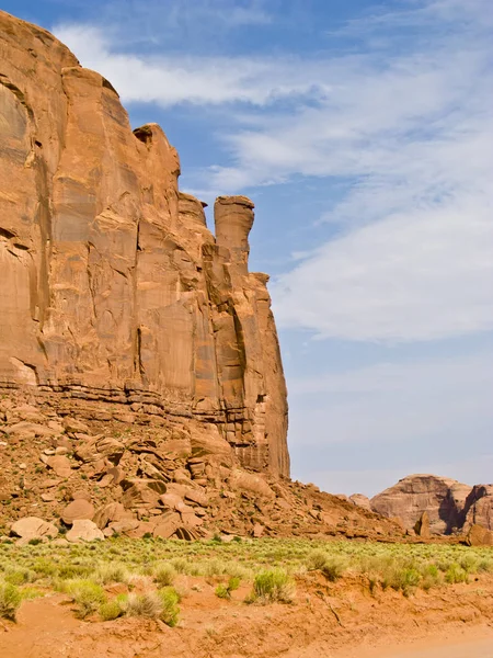 Butte Giant Sandstone Formation Monument Valley Made Sandstone — Stock Photo, Image