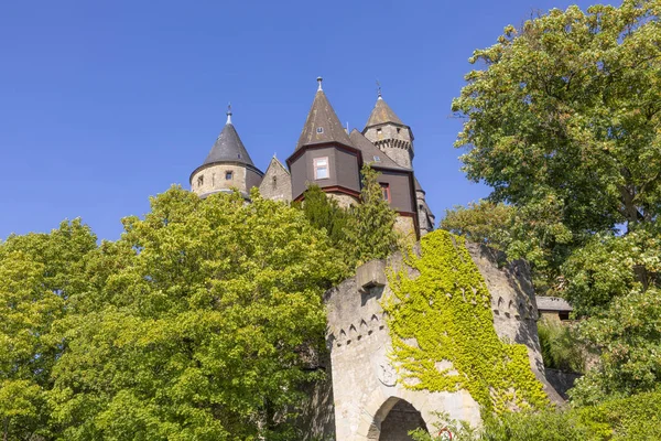 Medeltida Slott Braunfels Toppen Kullen Hessen Tyskland — Stockfoto