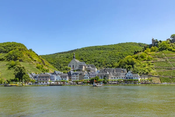 Vacker Utsikt Till Byn Beilstein Moseldalen — Stockfoto