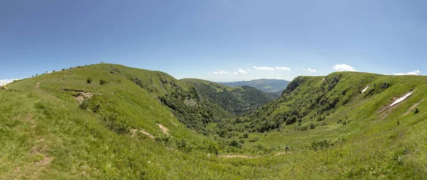 Панорамный Вид Вершину Хоэнека Районе Эльзас Франции — стоковое фото