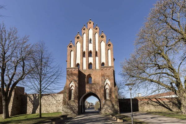 Πύλη Friedland Στο Neubrandenburg Mecklenburg Γερμανία — Φωτογραφία Αρχείου
