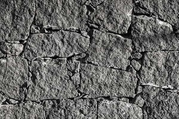 Texture Black Volcanic Rock Wall Lanzarote Canary Islands Spain — Stock Photo, Image