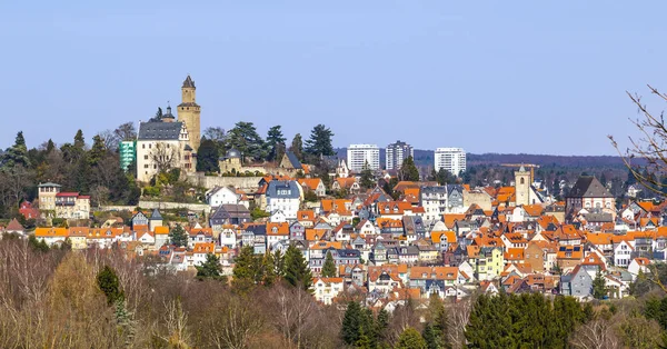Вид Старый Город Замок Феберг Германия — стоковое фото