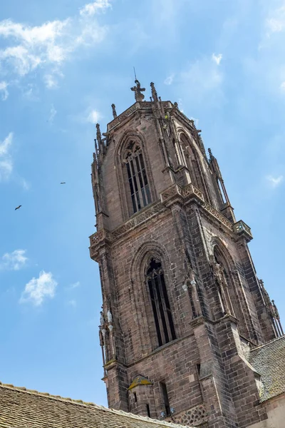 Kostel Sankt Georges Selestat Velký Gotický Kostel Regionu Alsasko Církve — Stock fotografie