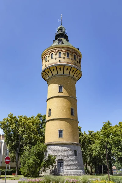 Wilhelminska Vattentornet 1906 Höjd Till Vänster Blommande Hästkastanj Aesculus Hippocastanum — Stockfoto