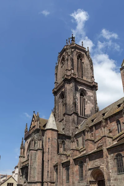 Sankt Georges Church Selestat Big Gothic Church Alsace Region Church — Stock Photo, Image