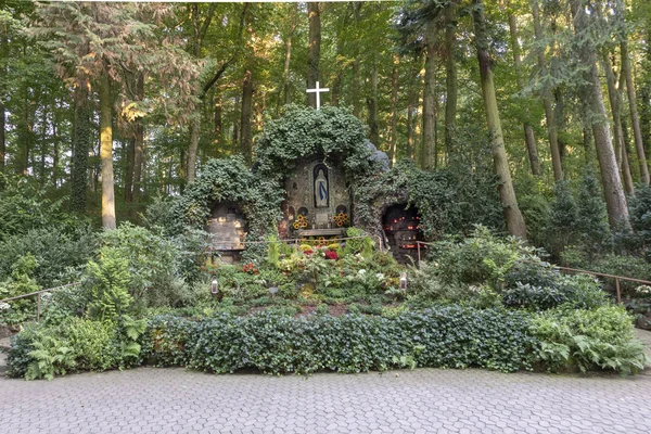 Berühmter Grot Der Jungfrau Maria Als Lourdes Kopie Sankt Wendel — Stockfoto