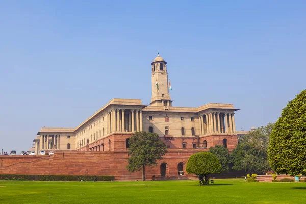 Bloque Norte Del Edificio Secretaría Nueva Delhi Capital India Bajo —  Fotos de Stock