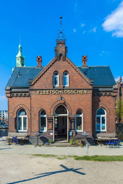 Berühmte Alte Speicherstadt Hamburg Gebaut Mit Roten Ziegeln — Stockfoto