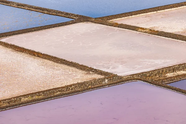 Raffinerie Sel Saline Janubio Lanzarote Espagne — Photo