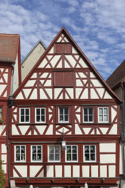 Alte Fachwerkhäuser Ochsenfurt Deutschland — Stockfoto