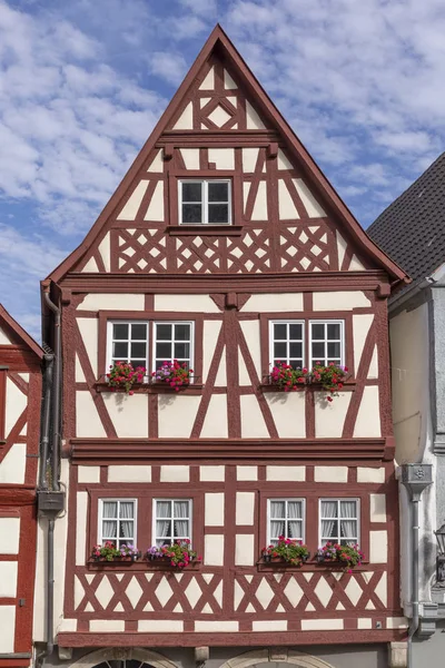 Casas Velhas Meia Madeira Ochsenfurt Alemania — Fotografia de Stock