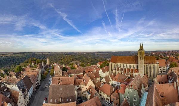 Mooie Luchtfoto Van Rothenburg Der Tauber — Stockfoto