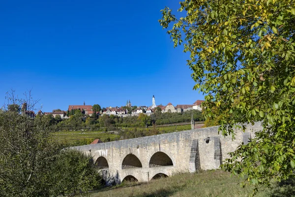 Malebný Pohled Staré Město Destinace Rothenburg Der Tauber — Stock fotografie