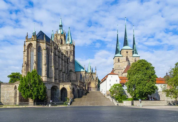 Dom Colina Erfurt Alemania —  Fotos de Stock