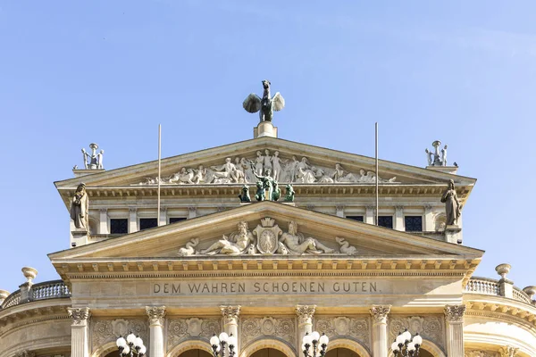 Gevel Van Oude Opera House Frankfurt Main — Stockfoto